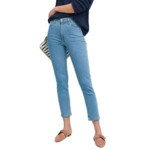 CITIZENS OF HUMANITY ANABELLA HIGH RISE CIGARETTE FRAYED ANKLE JEANS